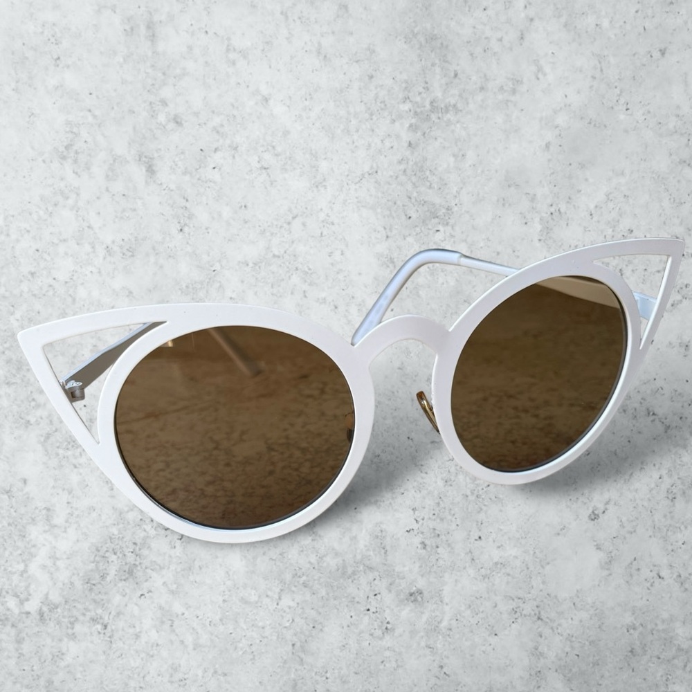Stylized Sunglasses White, Nip - image 1